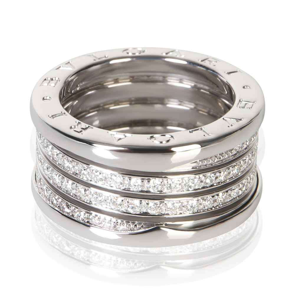 BVLGARI White Gold Diamond B.zero1 Ring
